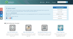 Desktop Screenshot of ip-adresim.net